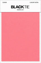 Guava Luxury Satin fabric swatch card