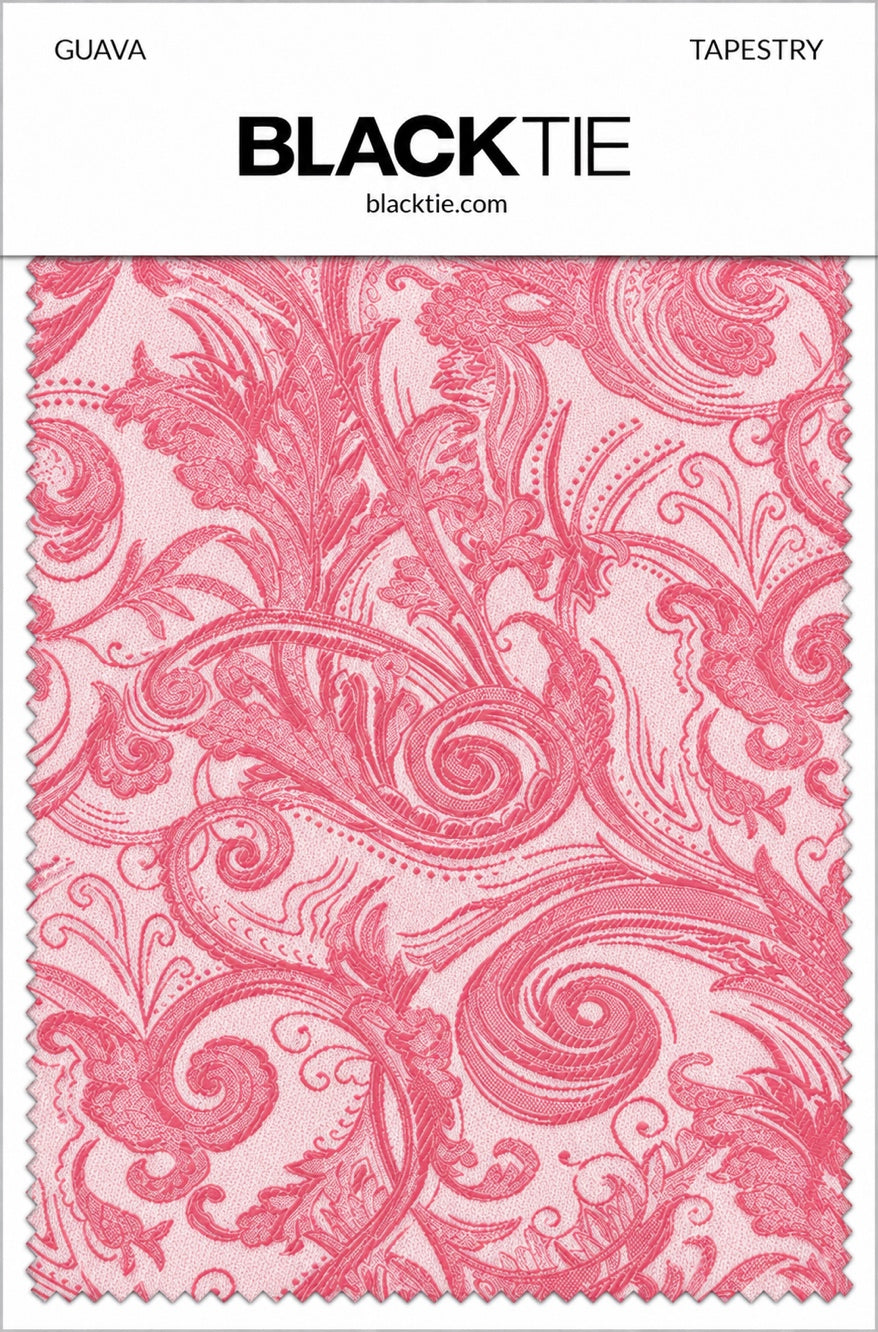 Cardi Guava Tapestry Necktie
