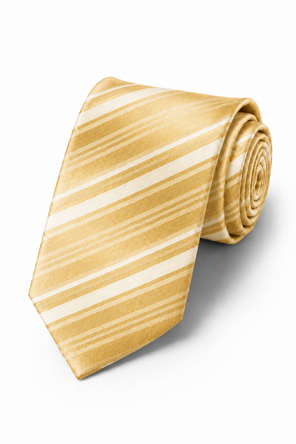 Cardi Harvest Maize Striped Satin Necktie