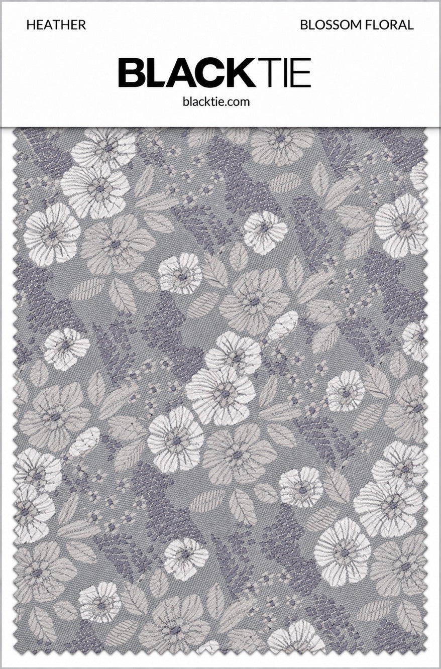 Ted Stanford Heather Blossom Floral Necktie