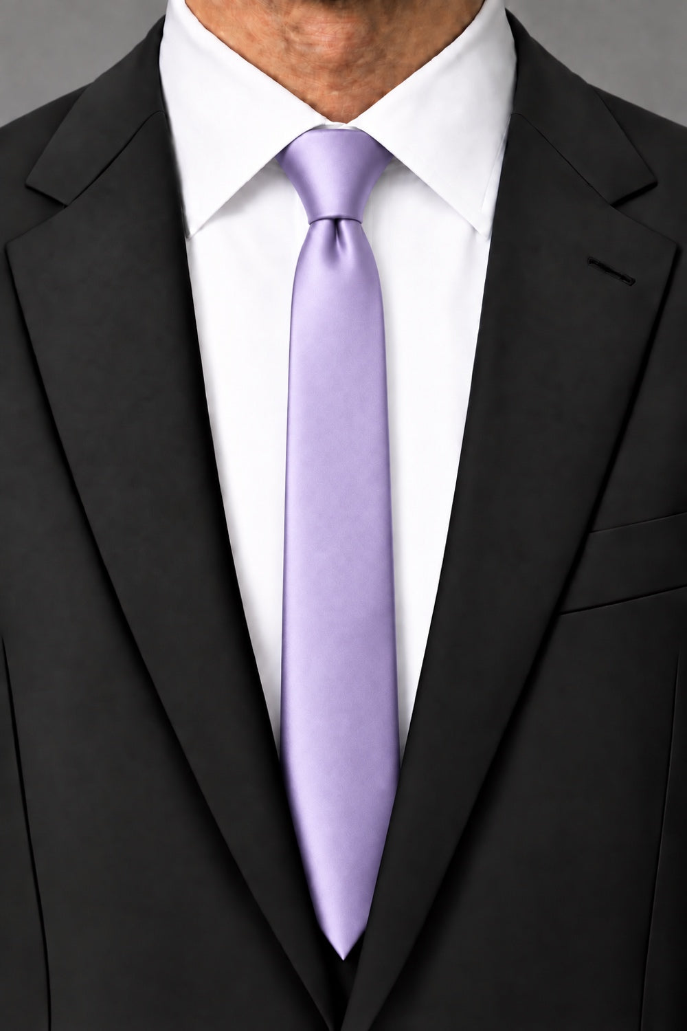 Cardi Heather Luxury Satin Skinny Necktie