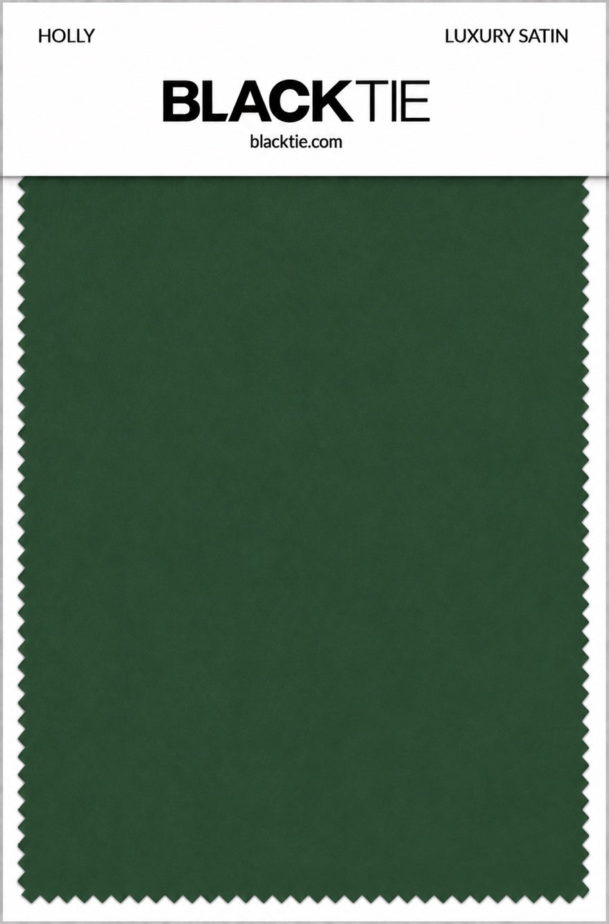 Holly Luxury Satin fabric swatch card