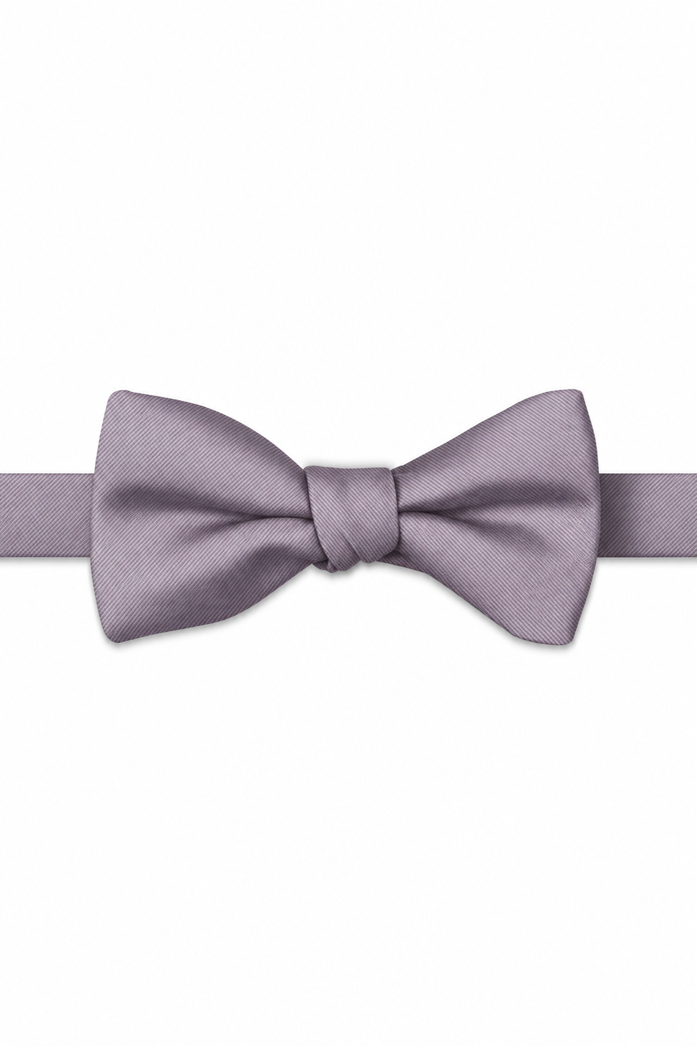 Iris Modern Solid Bow Tie - pre-tied bow tie, front view