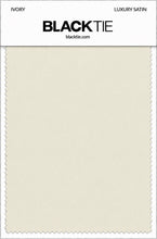 Ivory Luxury Satin fabric swatch card