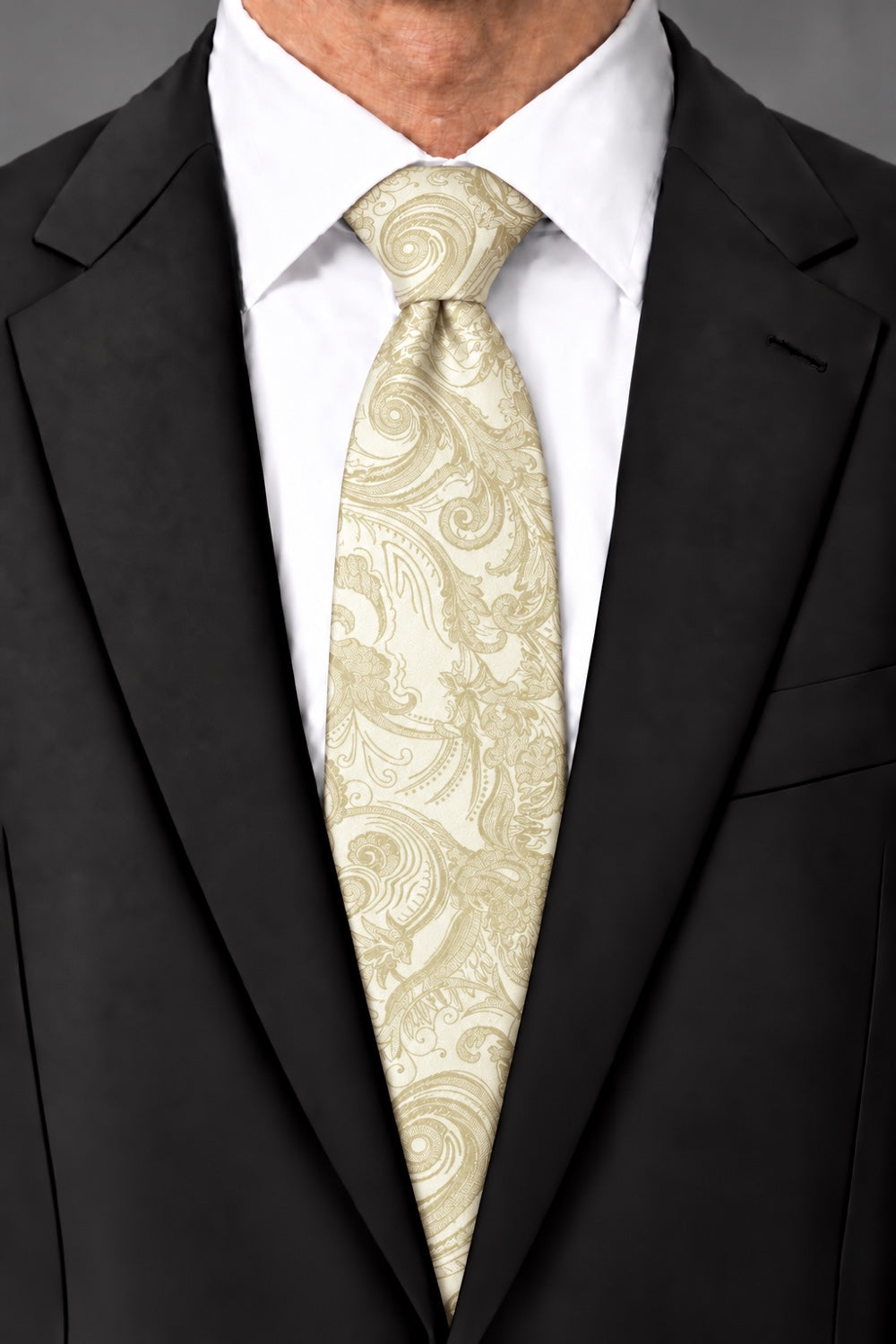 Cardi Ivory Tapestry Necktie
