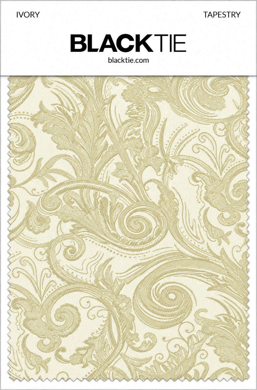 Cardi Ivory Tapestry Necktie