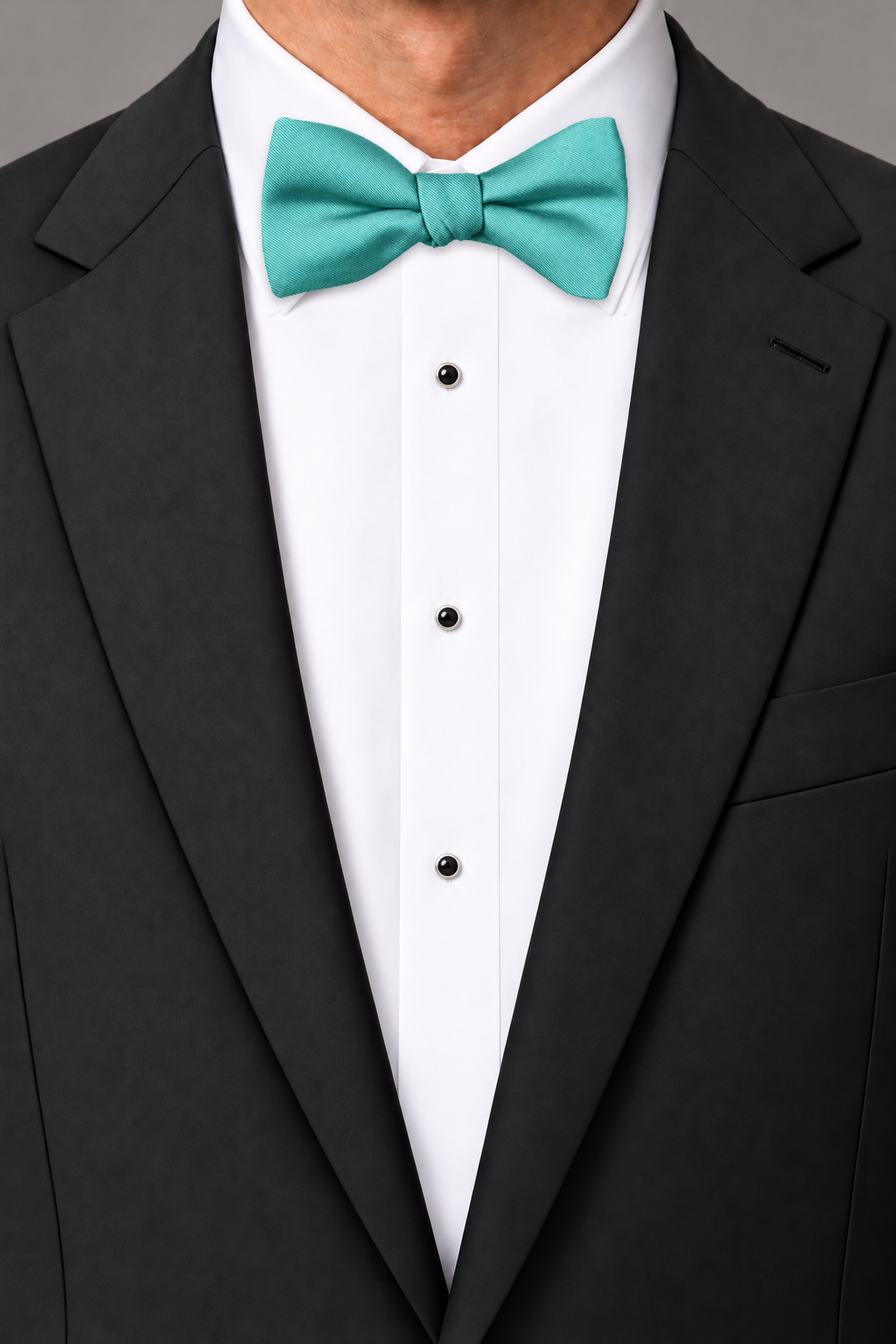 Ted Stanford Jade Modern Solid Bow Tie
