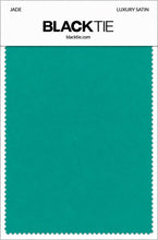 Jade Luxury Satin fabric swatch card