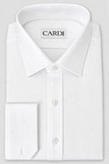 Cardi "Jamison" White Twill Spread Collar Dress Shirt