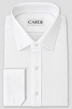 Cardi "Jamison" White Twill Spread Collar Dress Shirt