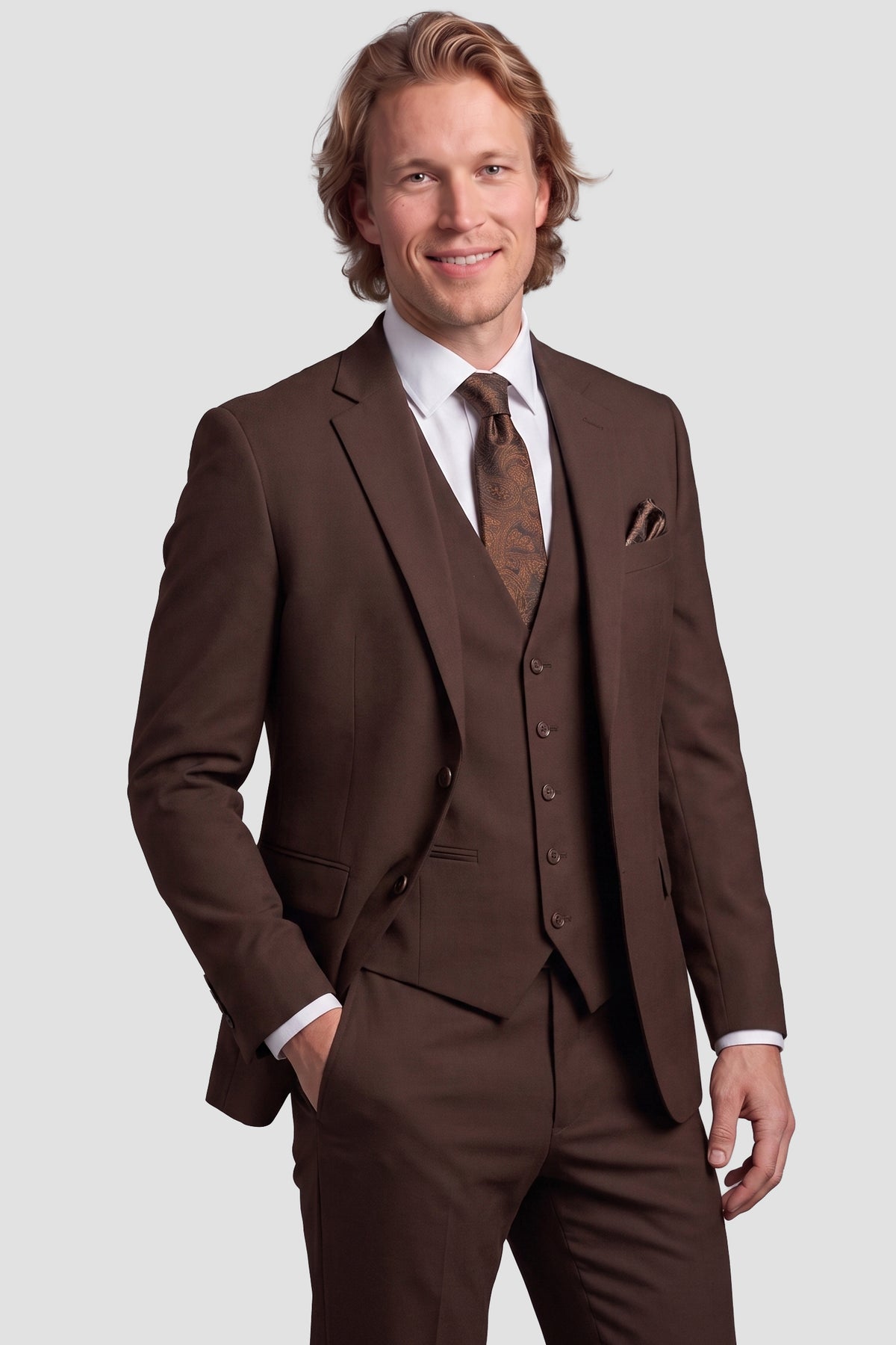 Mark of Distinction "Metro" Chocolate Suit Jacket (Separates)