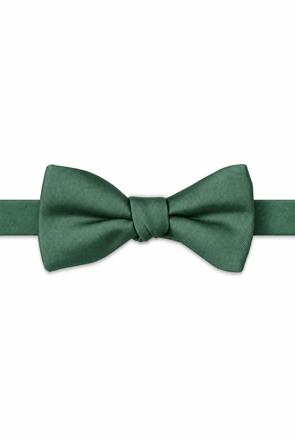 Kelly Modern Solid Bow Tie - pre-tied bow tie, front view