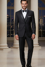 "Kingston" Black Tuxedo Jacket (Separates)