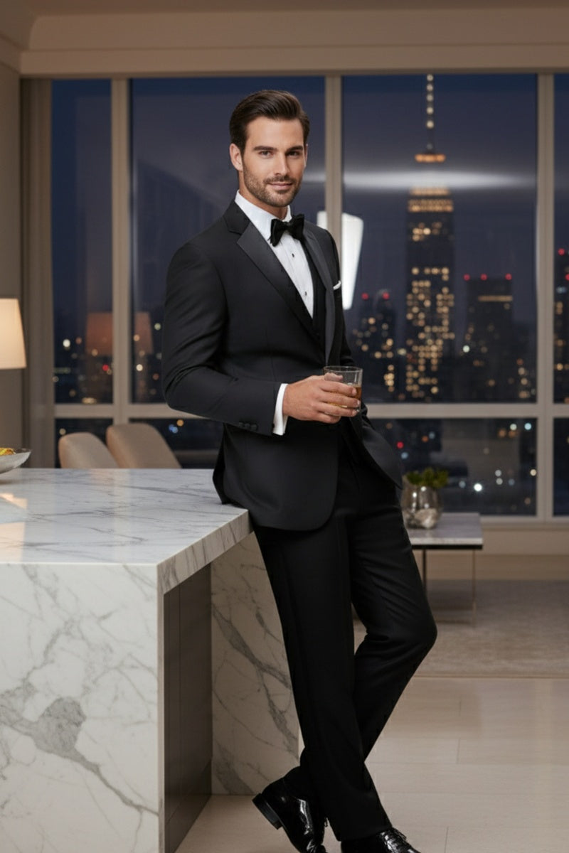 BLACKTIE "Kingston" Black Tuxedo Jacket (Separates)