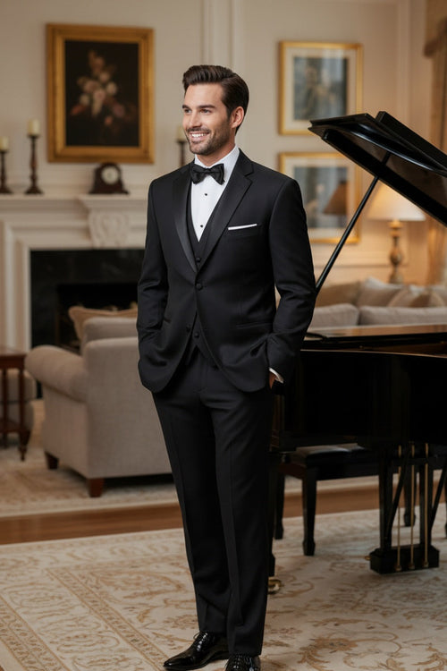 BLACKTIE "Kingston" Black Tuxedo Jacket (Separates)