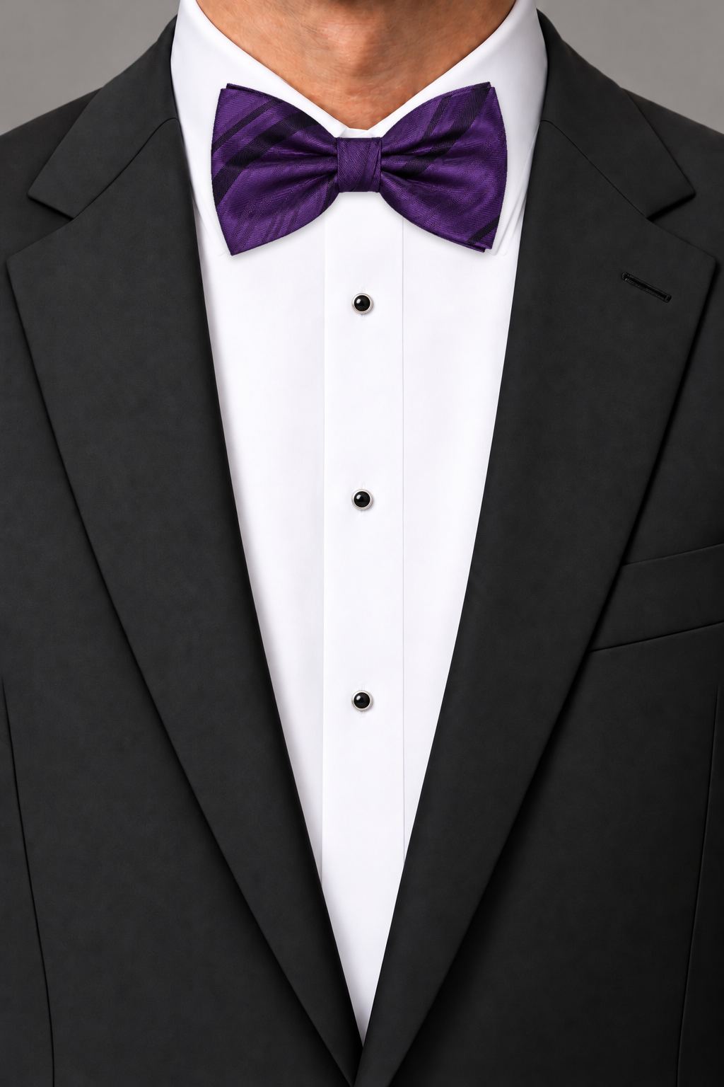 Cardi Lapis Striped Satin Bow Tie