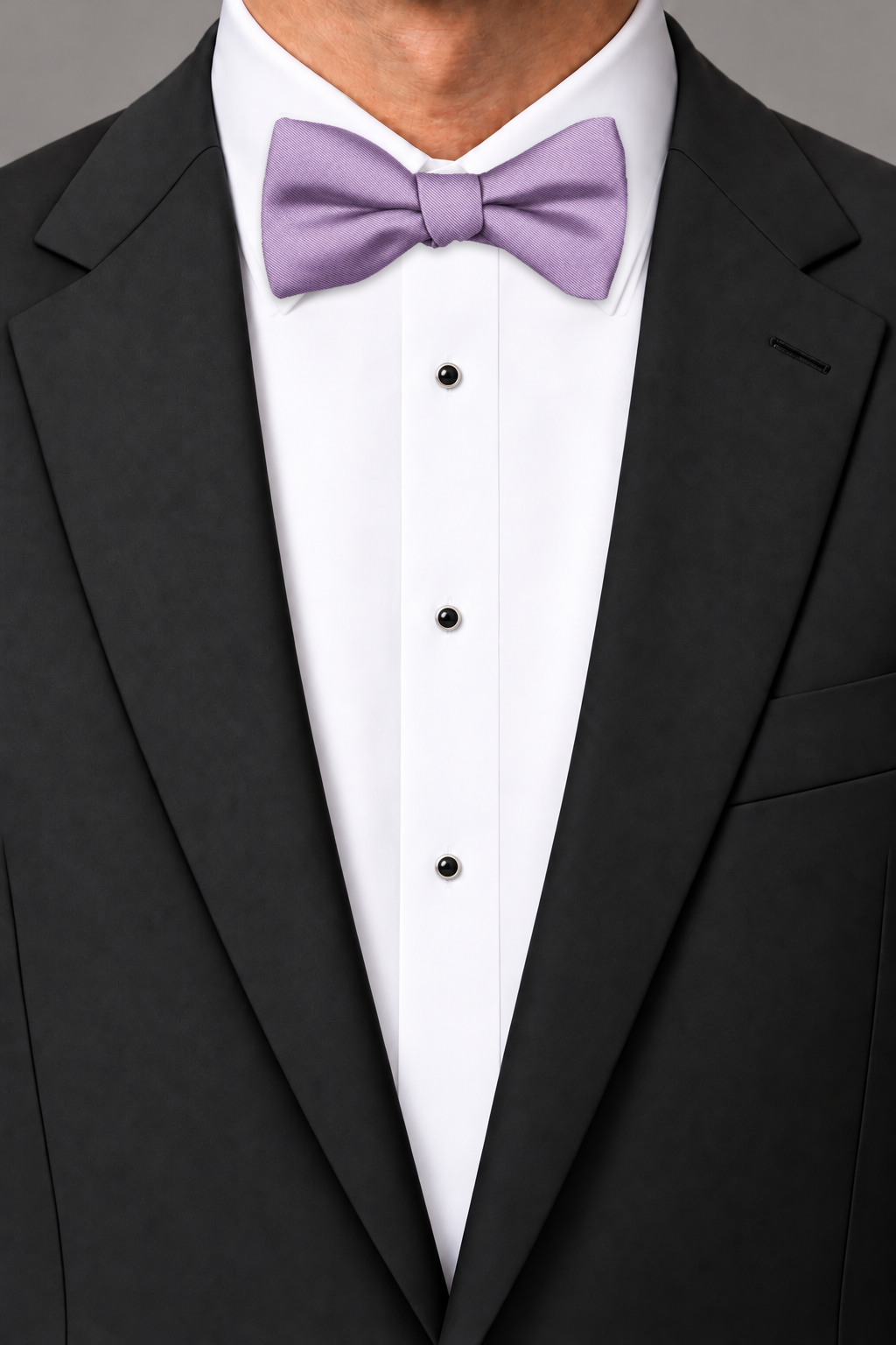Ted Stanford Lavender Modern Solid Bow Tie