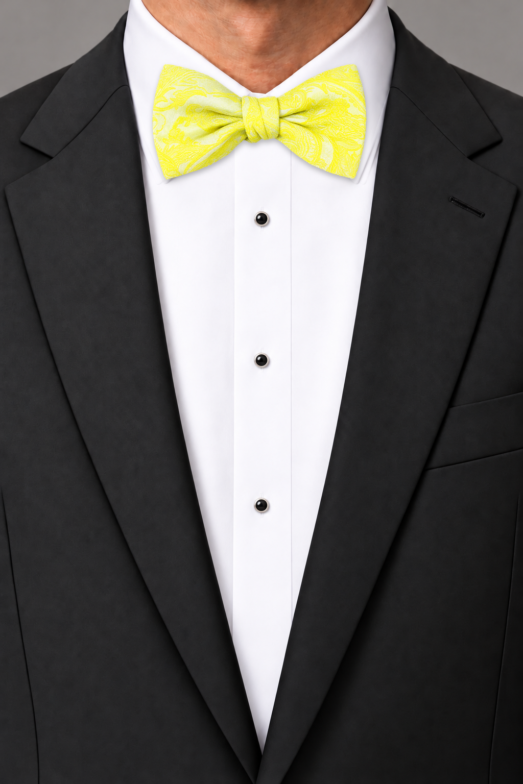 Cardi Lemon Tapestry Bow Tie
