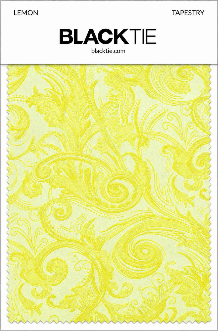 Cardi Lemon Tapestry Necktie