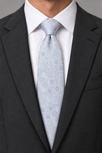 Ted Stanford Light Blue Blossom Floral Necktie