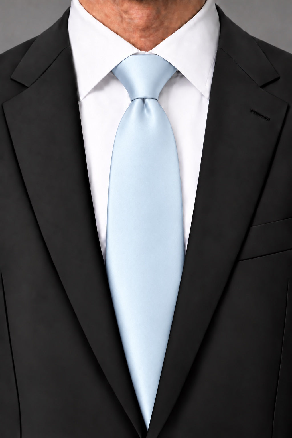 Cardi Light Blue Luxury Satin Necktie