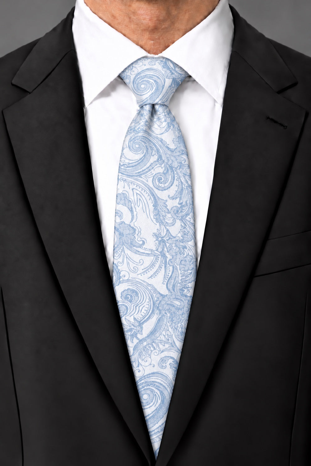 Cardi Light Blue Tapestry Necktie