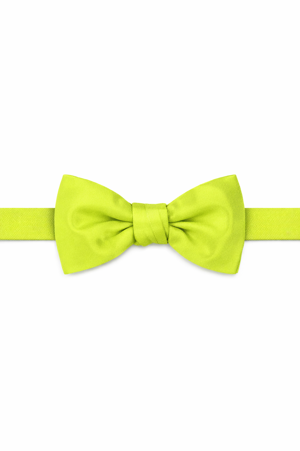 Cardi Pre-Tied Lime Luxury Satin Bow Tie