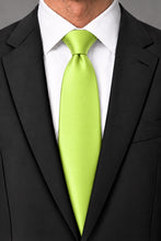 Cardi Lime Luxury Satin Necktie
