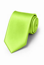 Cardi Lime Luxury Satin Necktie