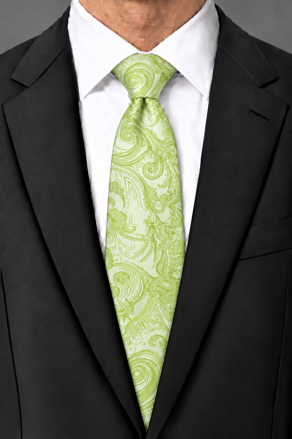 Cardi Lime Tapestry Necktie