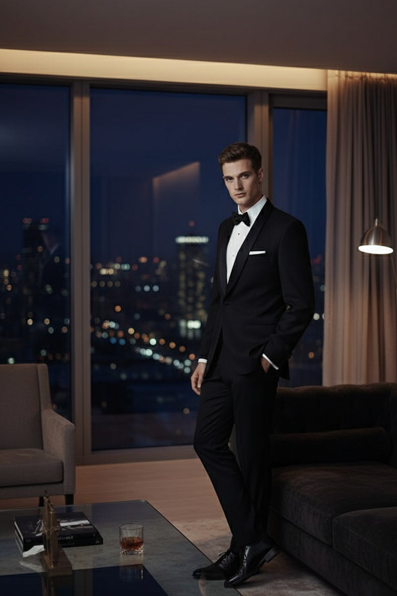 BLACKTIE "London" Black Tuxedo Jacket (Separates)