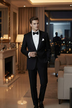 "London" Black Tuxedo Jacket (Separates)