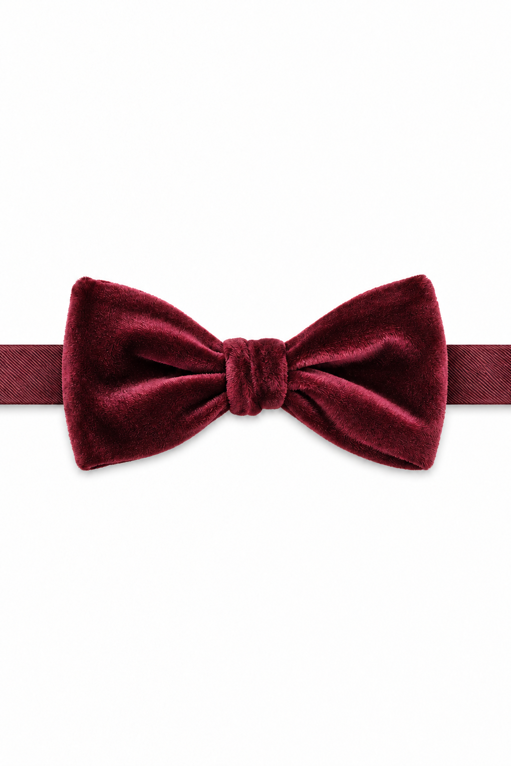 Larr Brio "Luxor" Burgundy Velvet Bow Tie