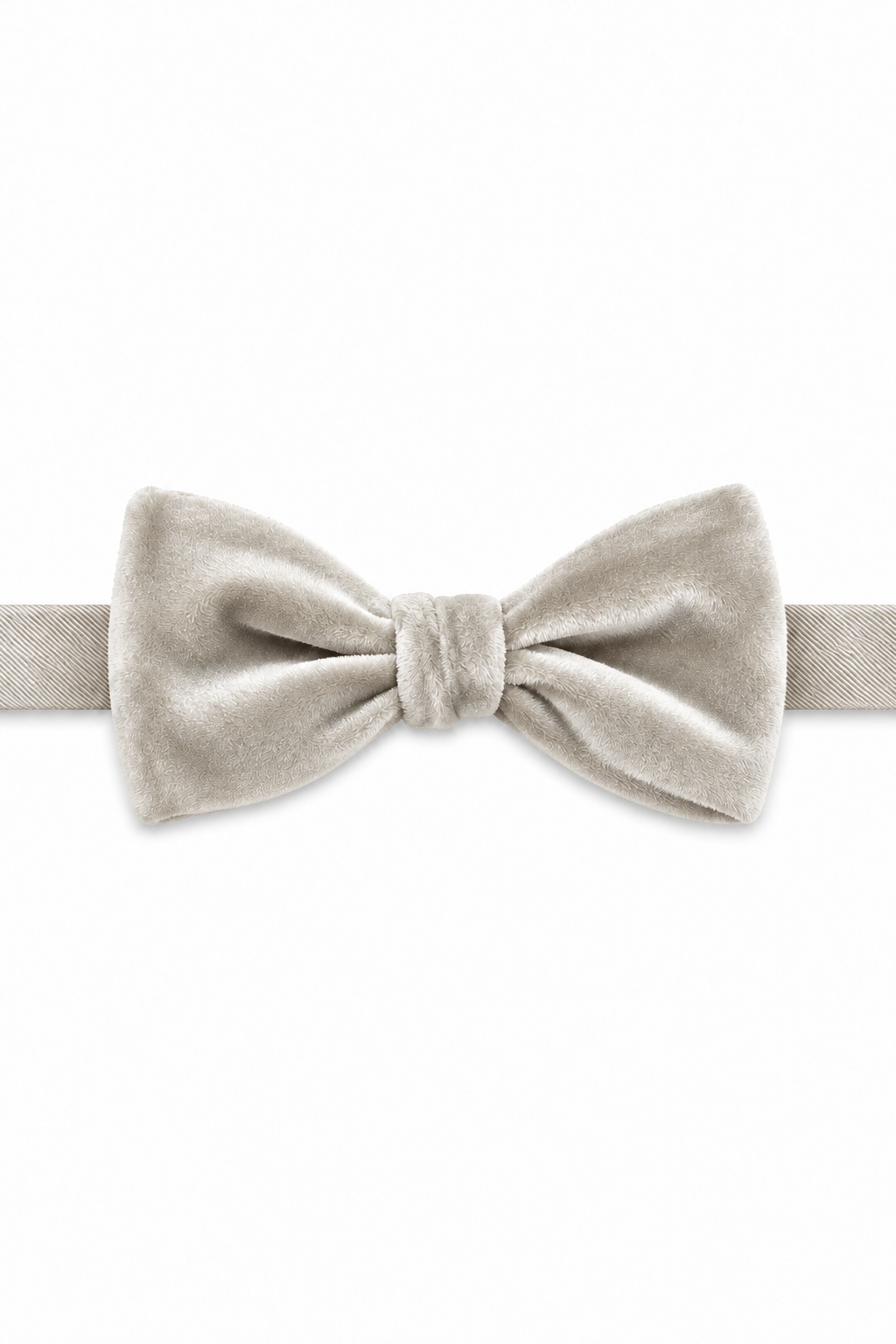 Larr Brio "Luxor" Dove Velvet Bow Tie