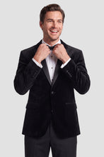 Mark of Distinction "Luxor" Black Velvet Tuxedo Jacket (Separates)