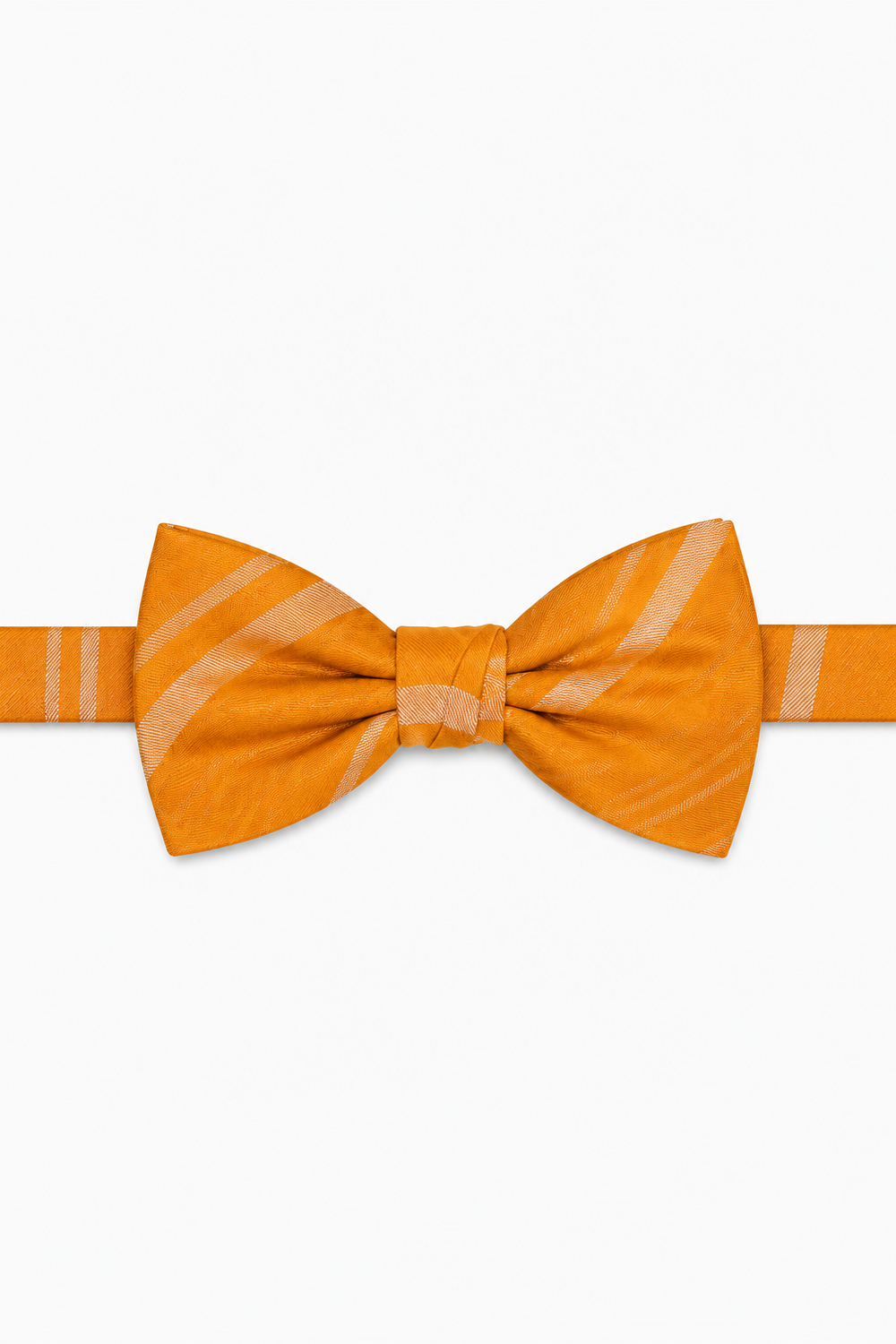 Cardi Pre-Tied Mandarin Striped Satin Bow Tie