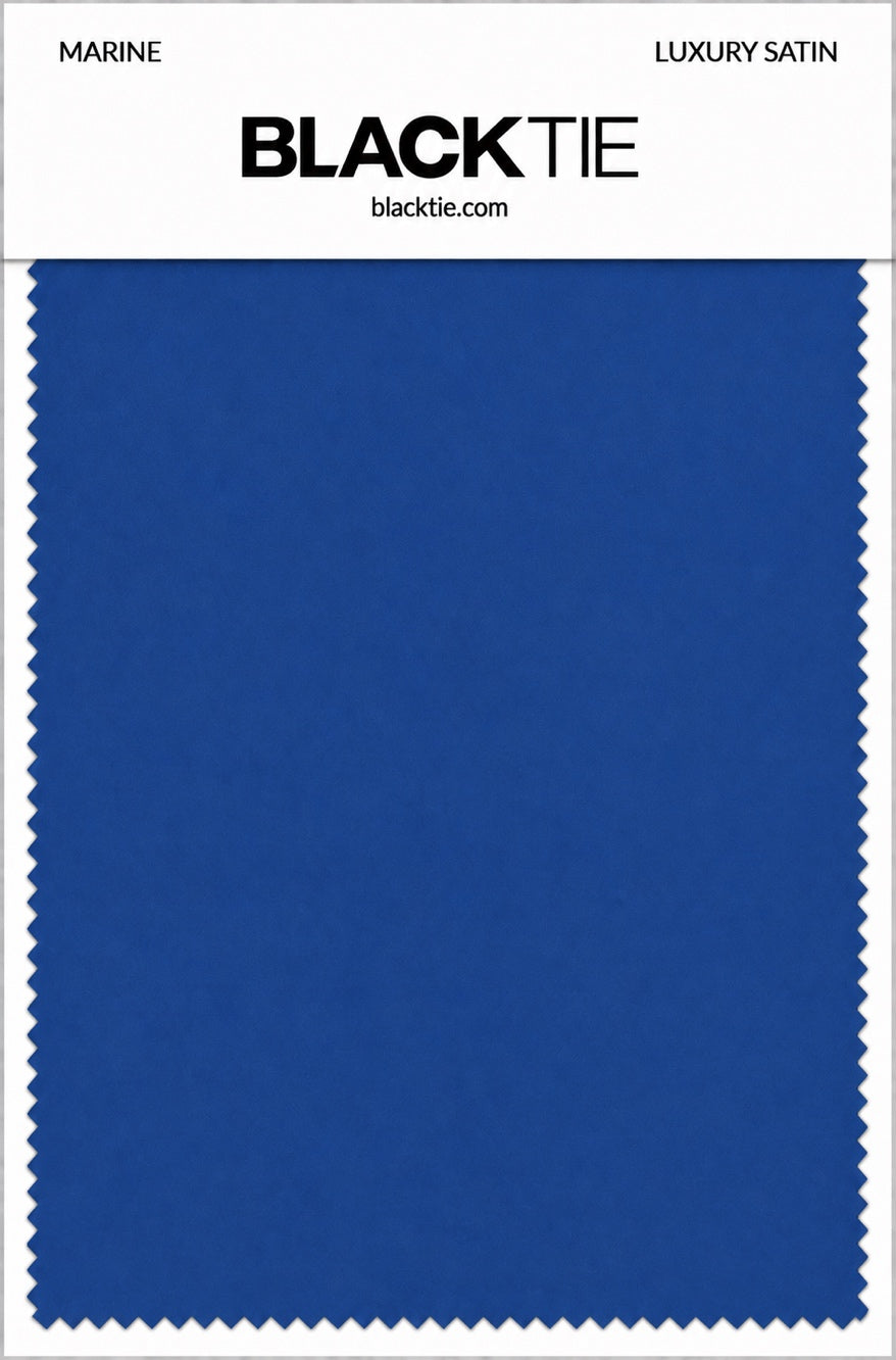 Marine Luxury Satin fabric swatch card