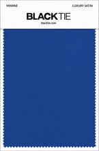 Marine Luxury Satin fabric swatch card