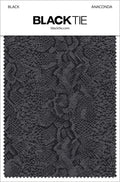 BLACKTIE Black Anaconda Fabric Swatch