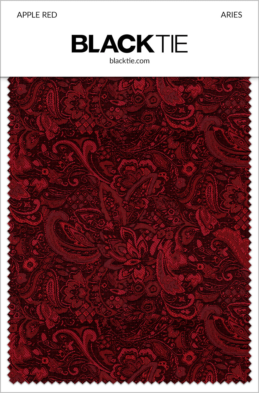 Mark of Distinction "Aries" Apple Red Paisley Shawl Tuxedo Jacket (Separates)