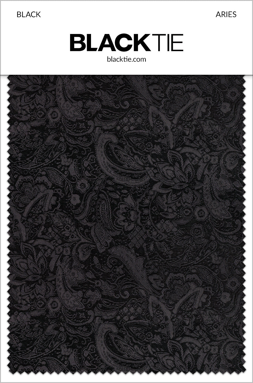 BLACKTIE Black Aries Fabric Swatch