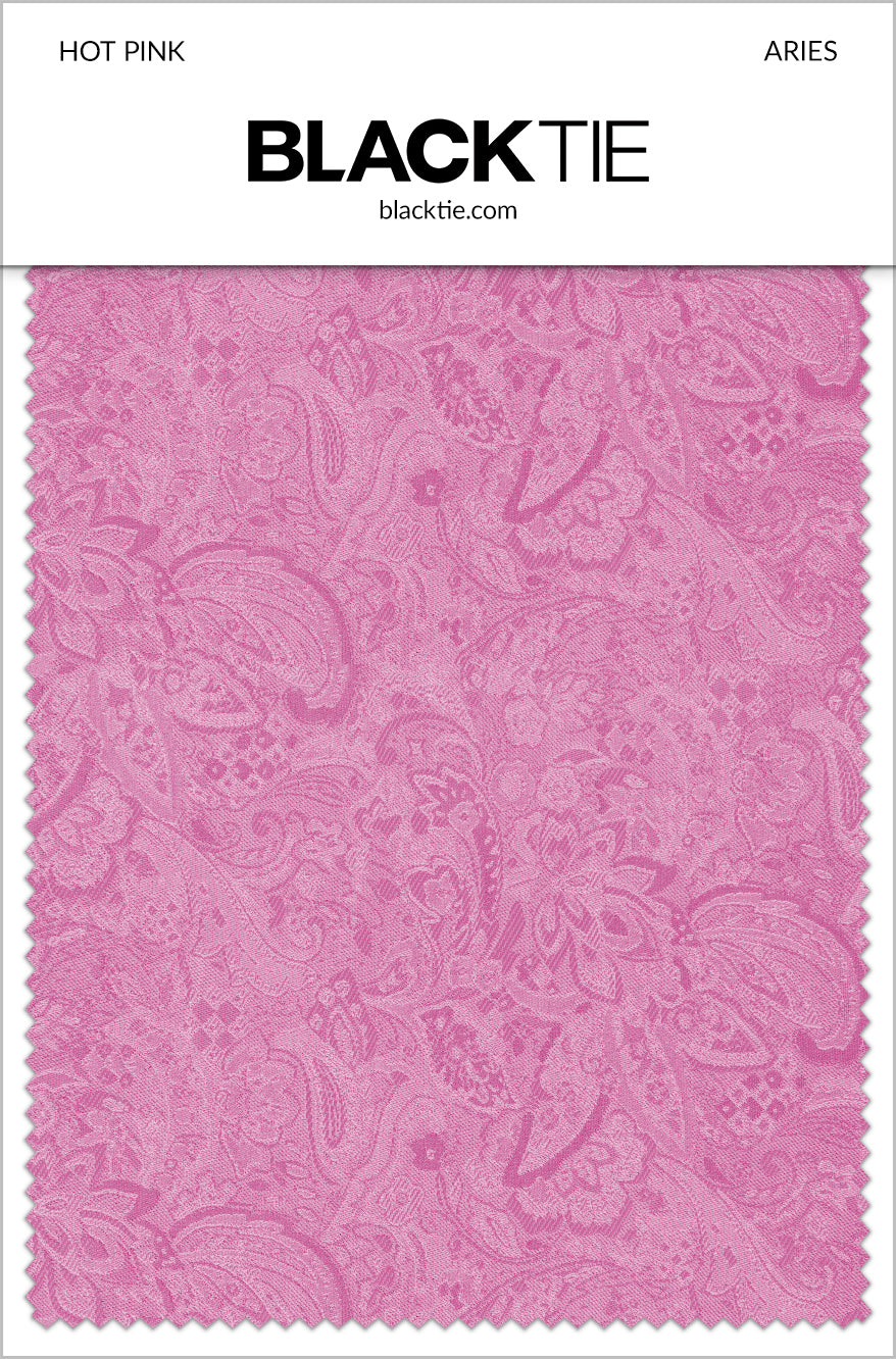 Mark of Distinction "Aries" Hot Pink Paisley Shawl Tuxedo Jacket (Separates)