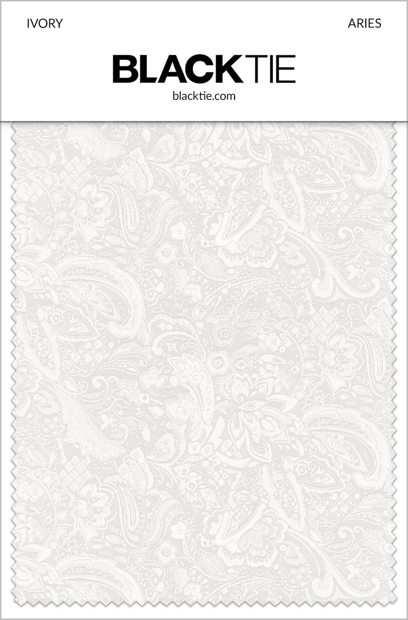 BLACKTIE Ivory Aries Fabric Swatch