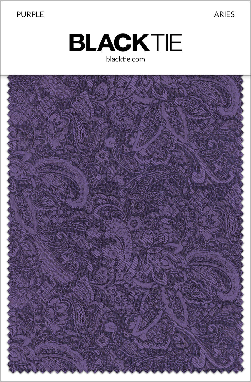 BLACKTIE Purple Aries Fabric Swatch