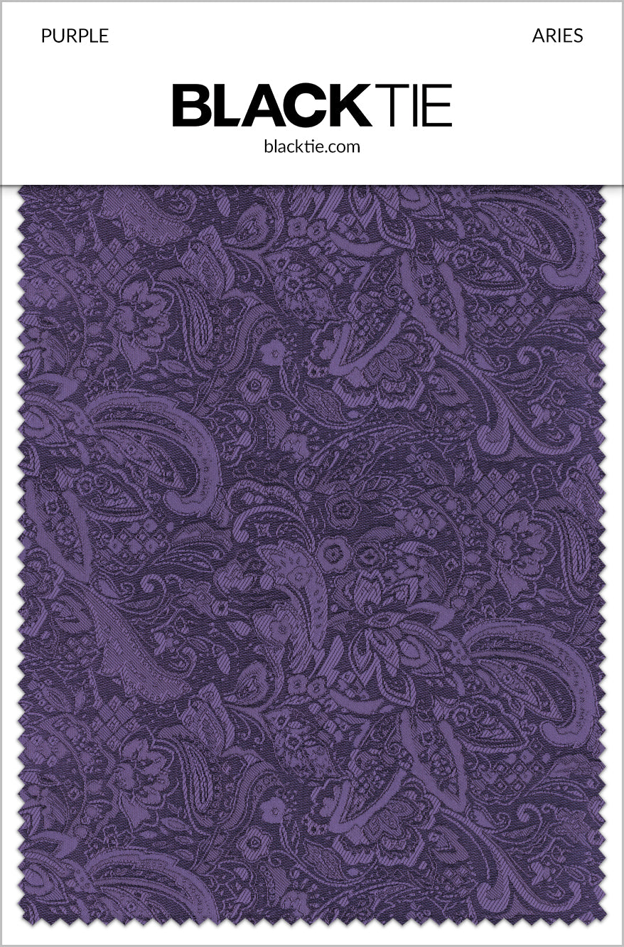 Mark of Distinction "Aries" Purple Paisley Shawl Tuxedo Jacket (Separates)