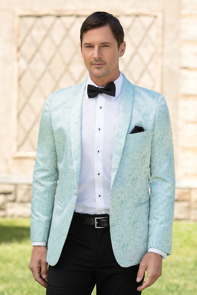 Mark of Distinction "Aries" Waterfall Paisley Shawl Tuxedo Jacket (Separates)