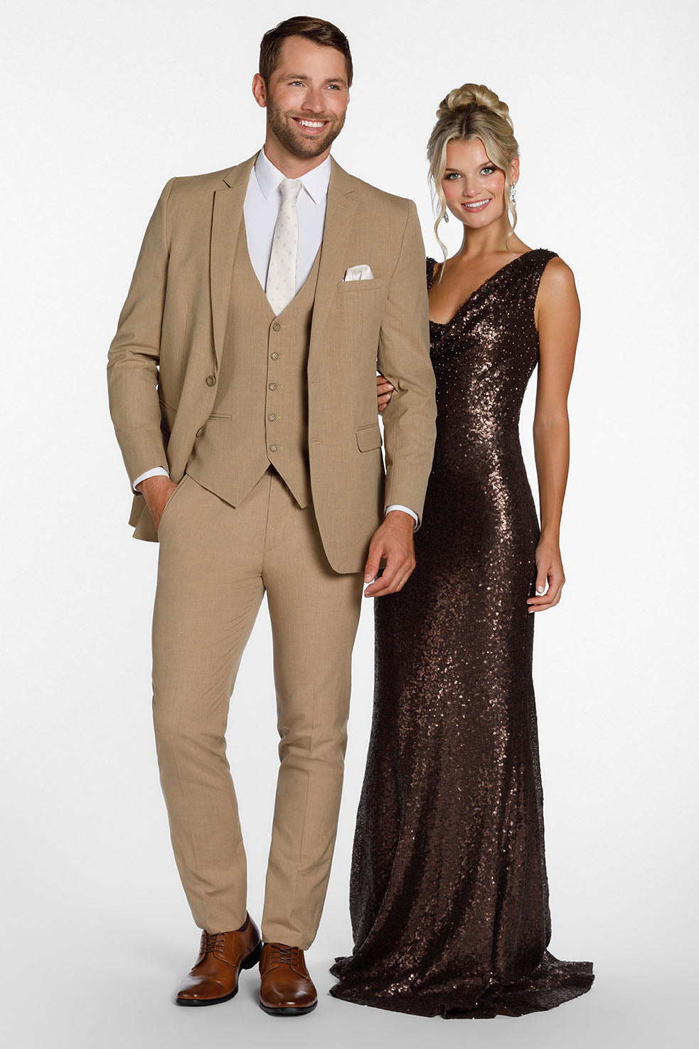 Mark of Distinction "Metro" Camel Suit Jacket (Separates)