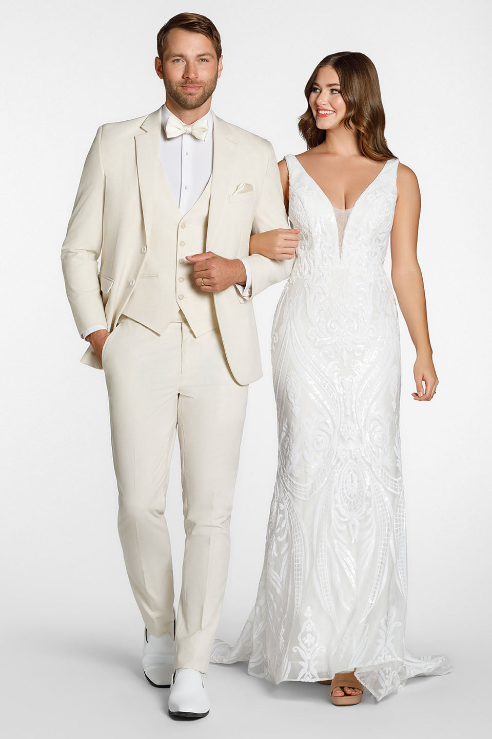 Mark of Distinction "Metro" Creme Suit Jacket (Separates)