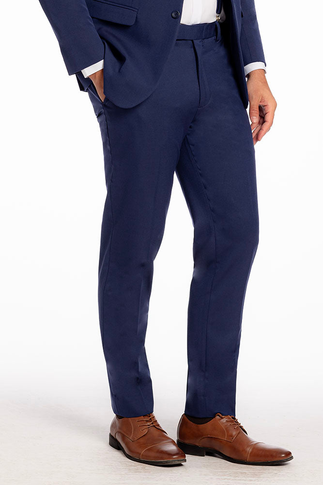 Mark of Distinction "Metro" Indigo Luxury Blend Suit Pants