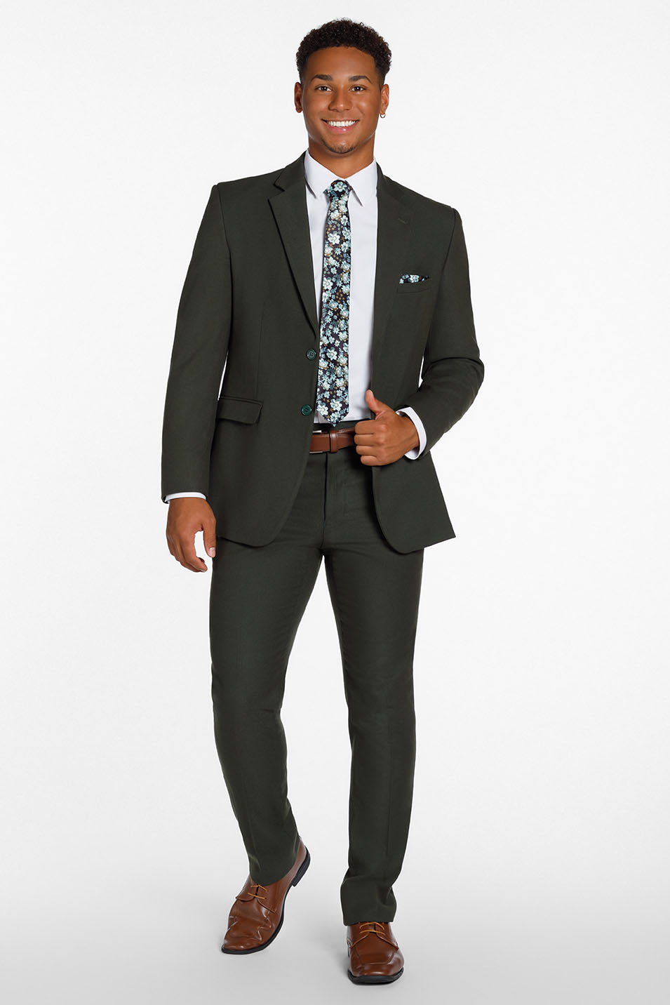 Mark of Distinction "Metro" Olive Suit Jacket (Separates)